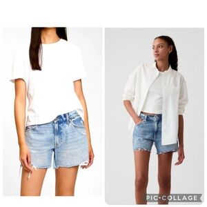 2 pair NWT GAP size 26 low stride jean short